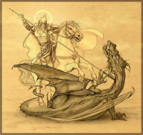 Символом победы Свята Расы в Великой Битве - Белый Всадник (Георгий-победоносец)